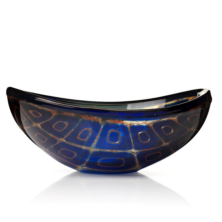 Sven Palmqvist, a Ravenna bowl, Orrefors Sweden 1959.