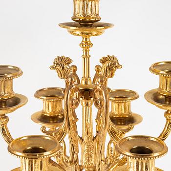 A pair of Louis XVI-style candelabra, 21st Century.