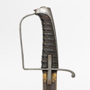 A  Swedish officer's sabre, second half of the 18th Century.
