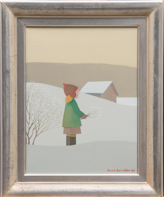 PENTTI KOIVIKKO, olja på duk, signerad och daterad 86, även a tergo.