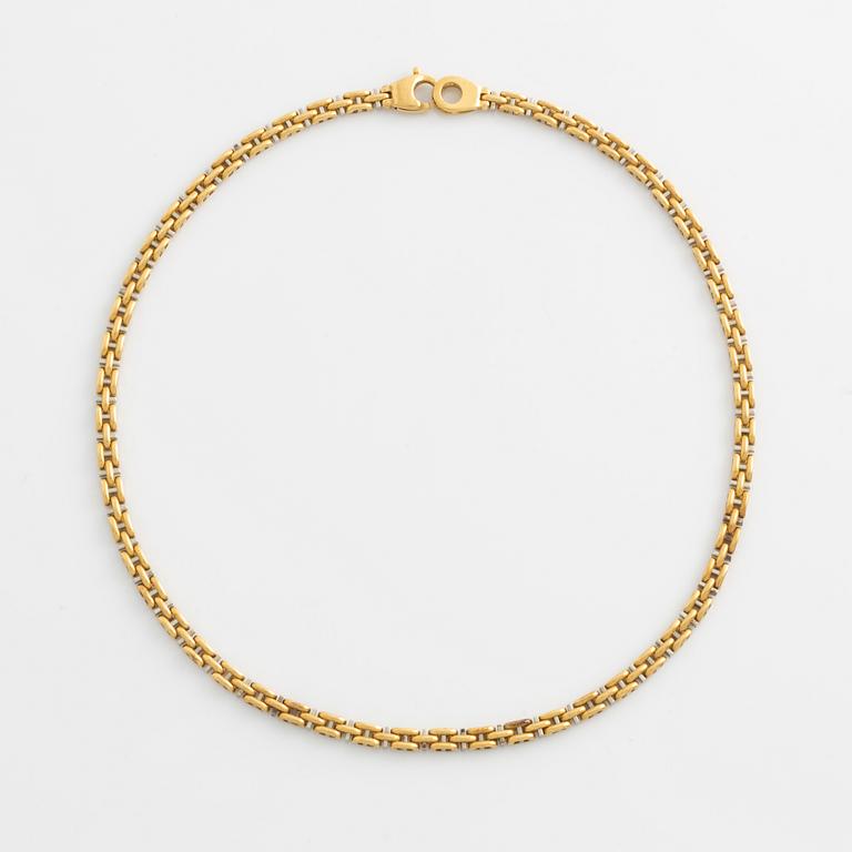 Collier, 18K gold, two-tone.