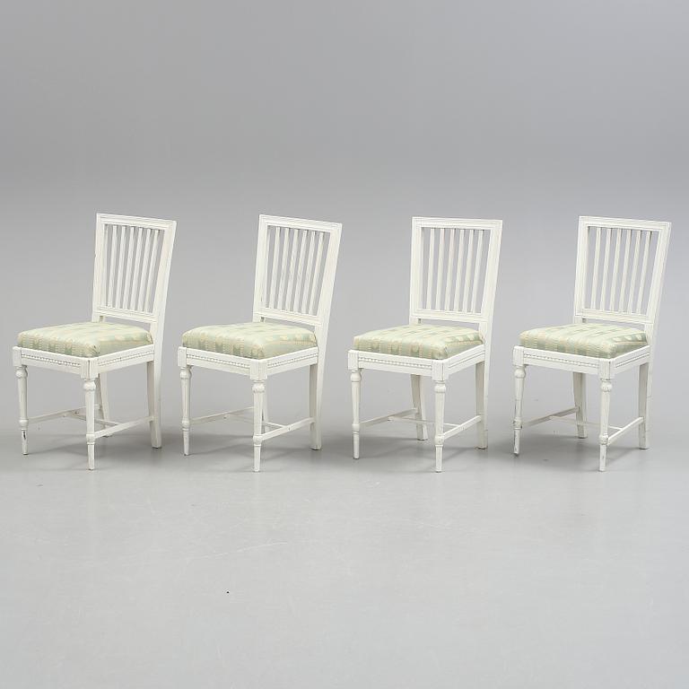 SALONGSGRUPP, 5 delar, gustaviansk stil, 1900-talets första hälft.