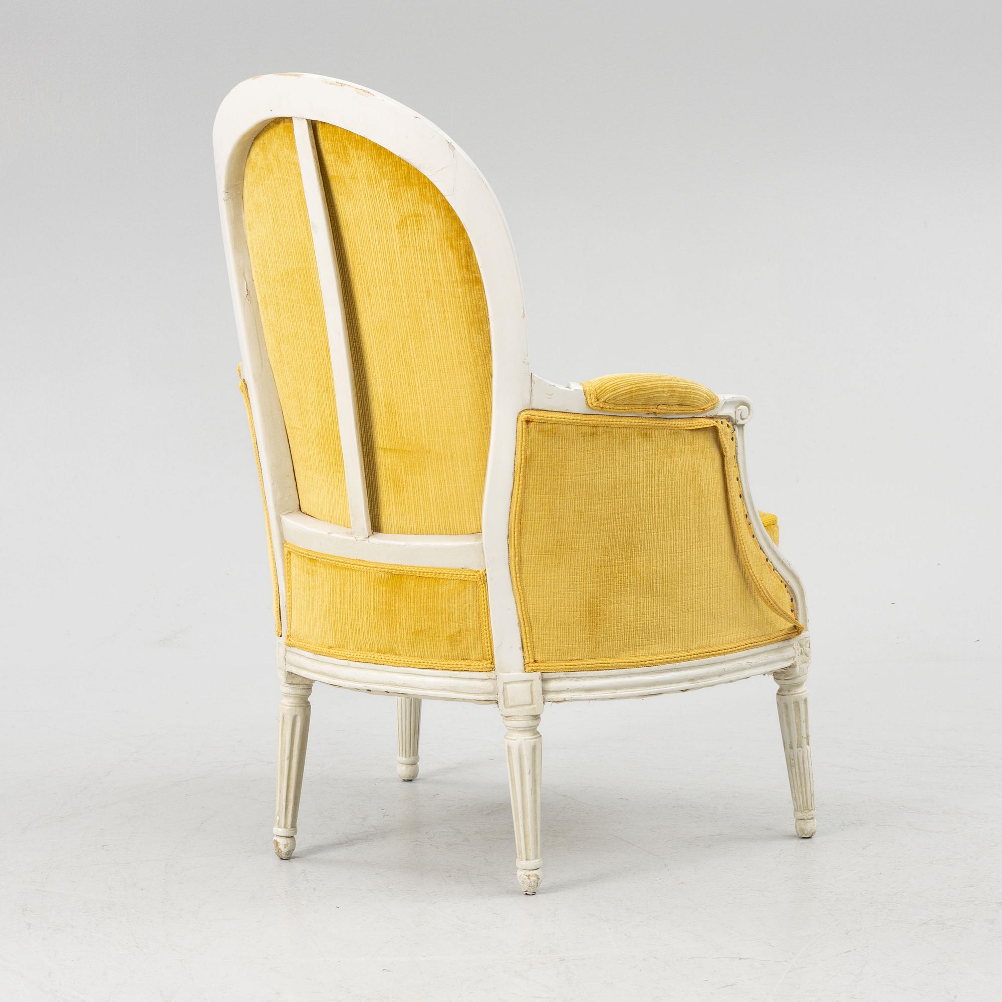 Fåtölj, Gustaviansk stil, 1900-talets början.