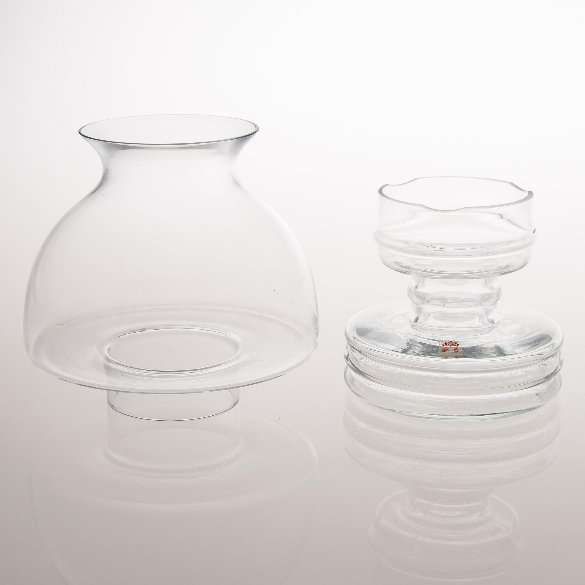 A 1970s Nanny Still 'Apollo 1960' glass lantern by Riihimäen Lasi