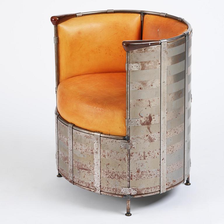 Mats Theselius, an "Älgskinnsfåtöljen" armchair, ed. 230/360, Källemo, Värnamo, post 1991.