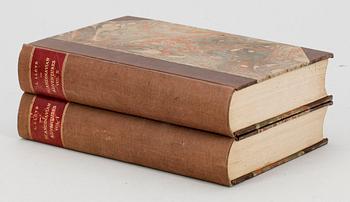 BOK, 2 vol, "Scandinavian Adventures" av Llewellyn Lloyd, London 1854.