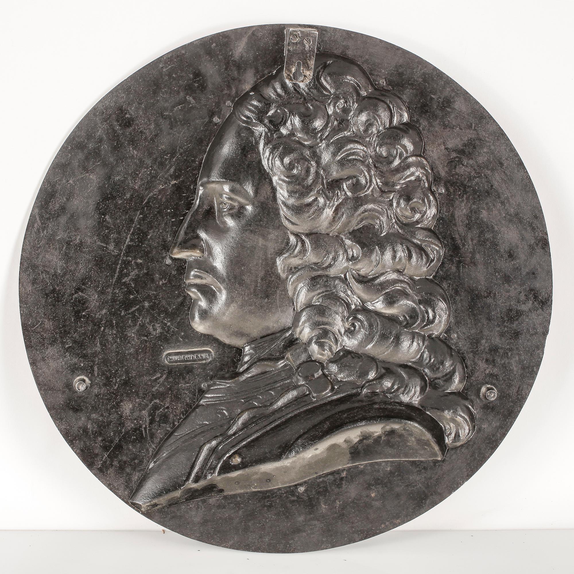 VÄGGPLAKETT, gjutjärn, Husqvarna, 1900-tal.