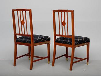 A PAIR OF RUSSIAN CHAIRS.