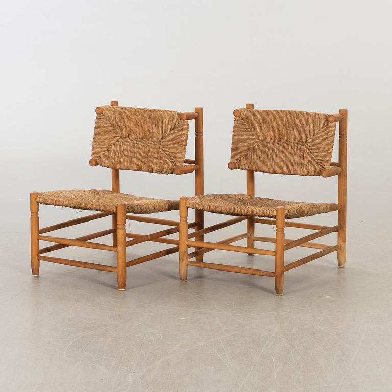 A PAIR OF EASY CHAIRS SECOND HALF OF 20TH CENTURY.