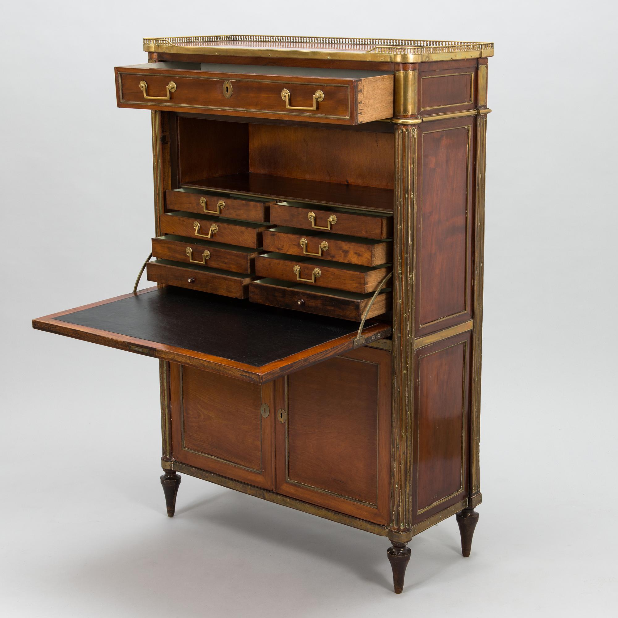 Sekretär, direktoar-stil (Frankrike 1795-1799).