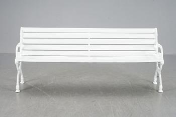 TRÄDGÅRDSSOFFA, gjutjärn, Byarum, 1900-talets mitt/andra hälft.