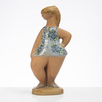 Lisa Larson, a 'Dora' stoneware figurine, from the 'ABC-flickor' series, Gustavsberg.