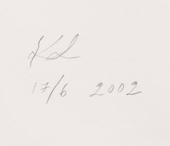 KUUTTI LAVONEN, water colour, signed and dated 17/6 2002.