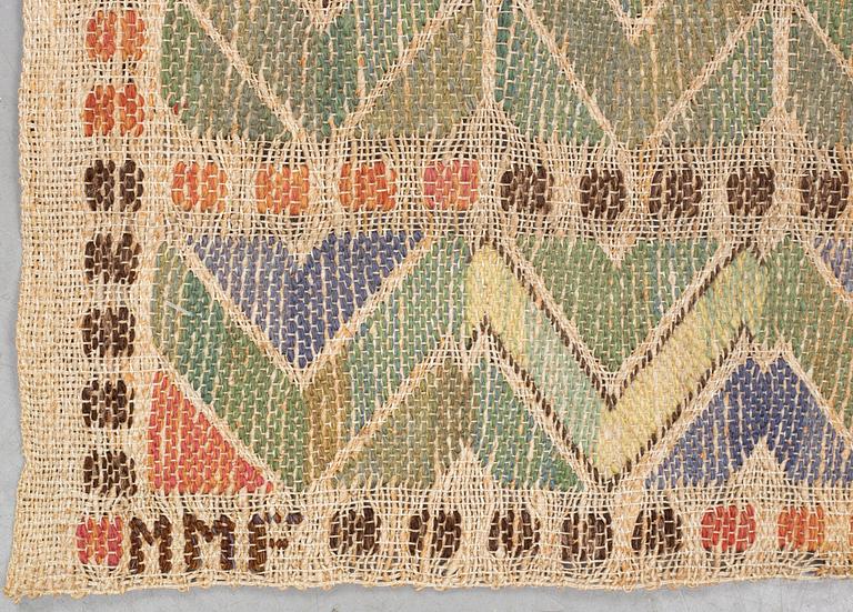 Märta Måås-Fjetterström, a drape, "Rågen", flat weave, ca 224,5-227 x 108-110 cm, signed MMF.