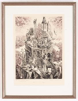 Marius Liugaila, etsning, signerad och numrerad 9/30.