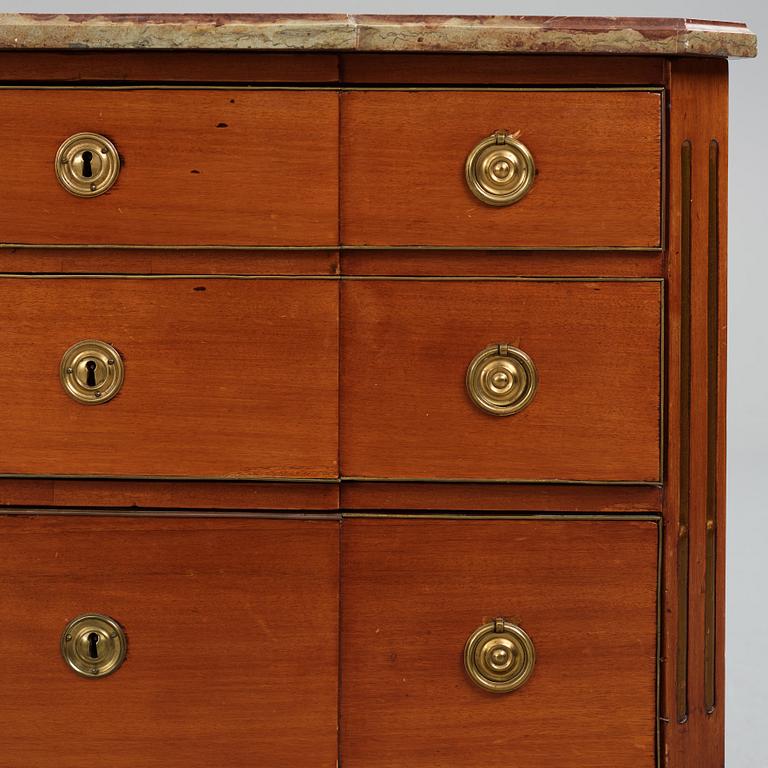 A late Gustavian commod, Stockholm, second part of the 18th century.