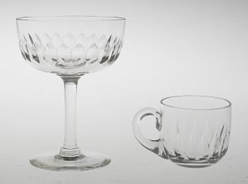 GLASSERVIS, 63 delar, glas, Ulle.