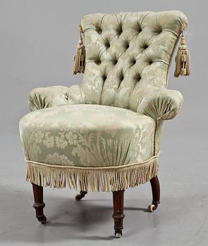 EMMAFÅTÖLJ, nyrenässans, 1800-talets slut.