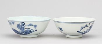 SKÅLAR, ett par, Kangxi stil, 1800/1900-tal.