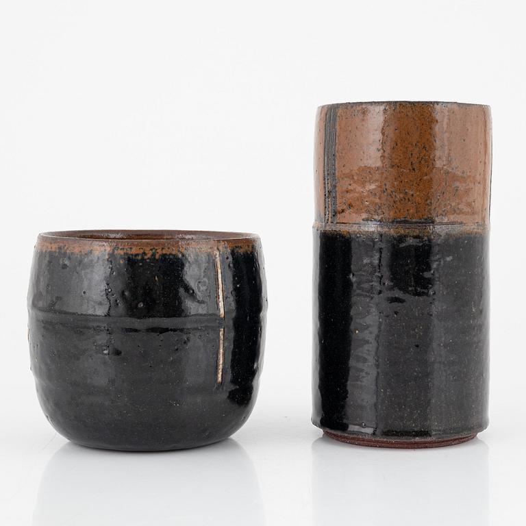 Mette Augustinus Poulsen, two vases, own workshop, Denmark.