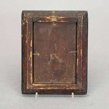 OKÄND KONSTNÄR, olja på träpannå, osignerad, 1700/1800-tal.