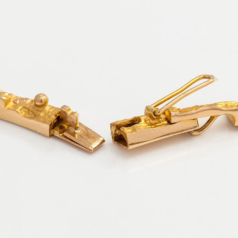 Björn Weckström, kaulakoru, "Tunturi", 14K kultaa. Lapponia 1976.