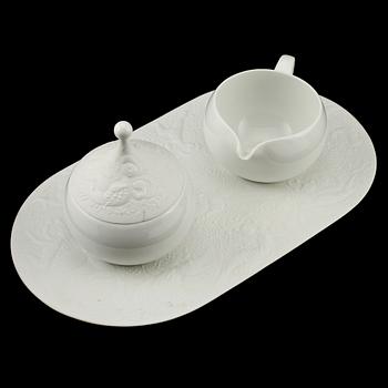 TESERVISDELAR, 12 delar, porslin, "Die Zauberflöte", Björn Wiinblad, Studio Line, Rosenthal, 1900-tal.