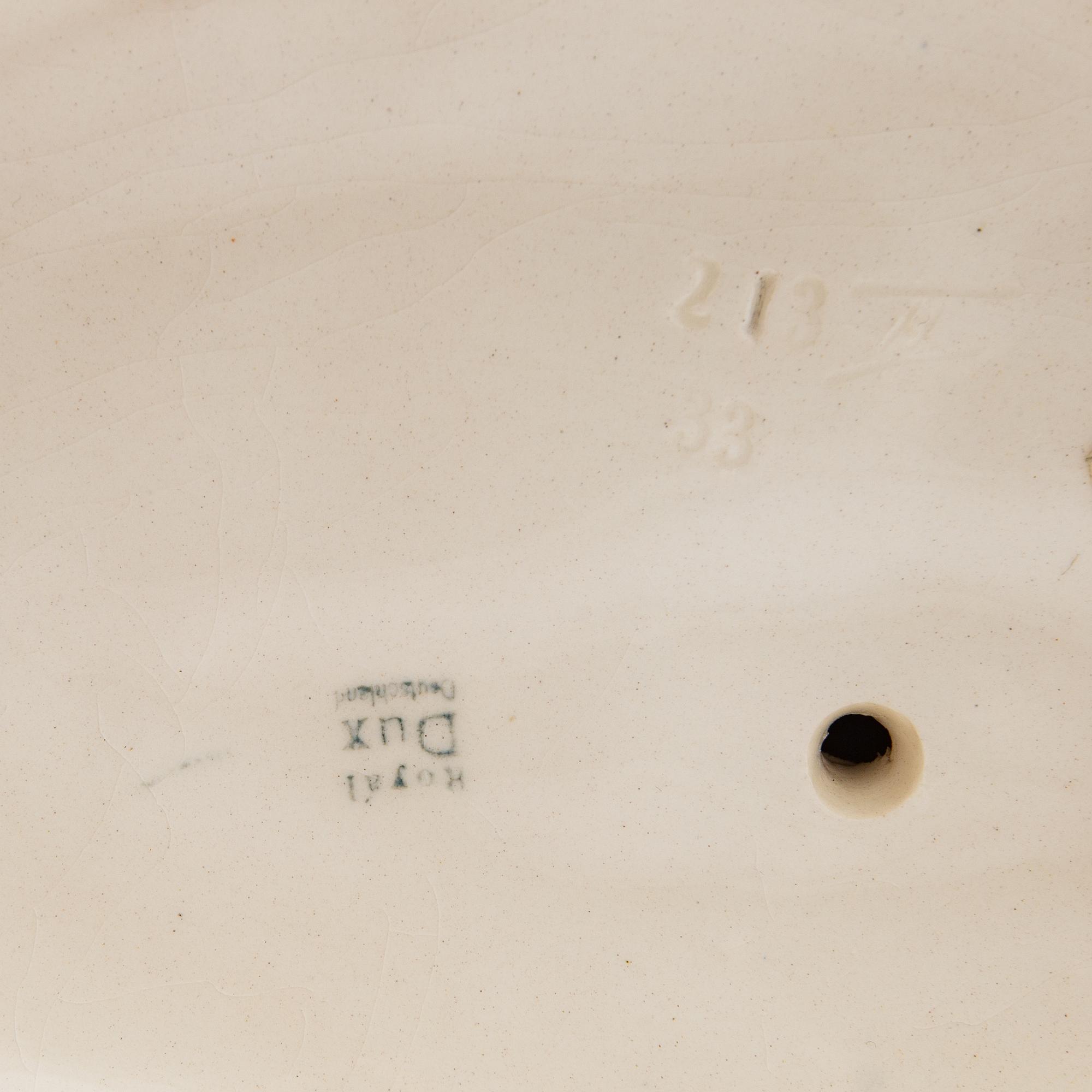 Elly Strobach figurine Royal Dux 1940s porcelain.