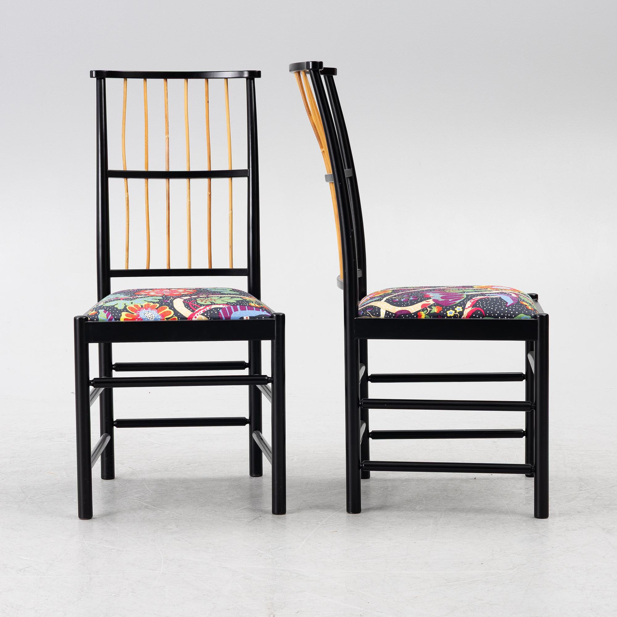 Josef Frank, chairs, 6 pcs, model 2025, Svenskt Tenn.