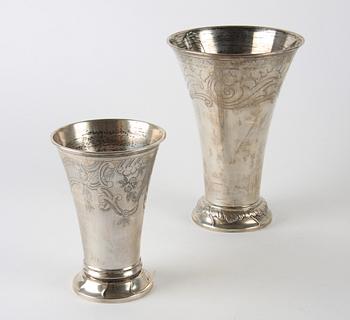 VASER, 2 st, silver, C G Hallberg, Karl Andersson, 1900-tal.