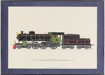 MODELL AV ÅNGLOK, modell A 1001, möjligen utfört av Sture Petterson, Kalmar. Bär datering 1926.