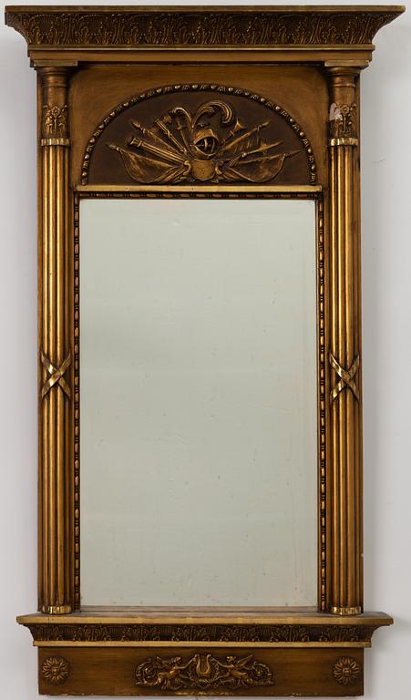 An Empire style mirror, 20th century.