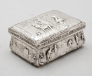 DOSA, silver, sannolikt Dijon, Frankrike, 1700-tal. Vikt ca 154 g.