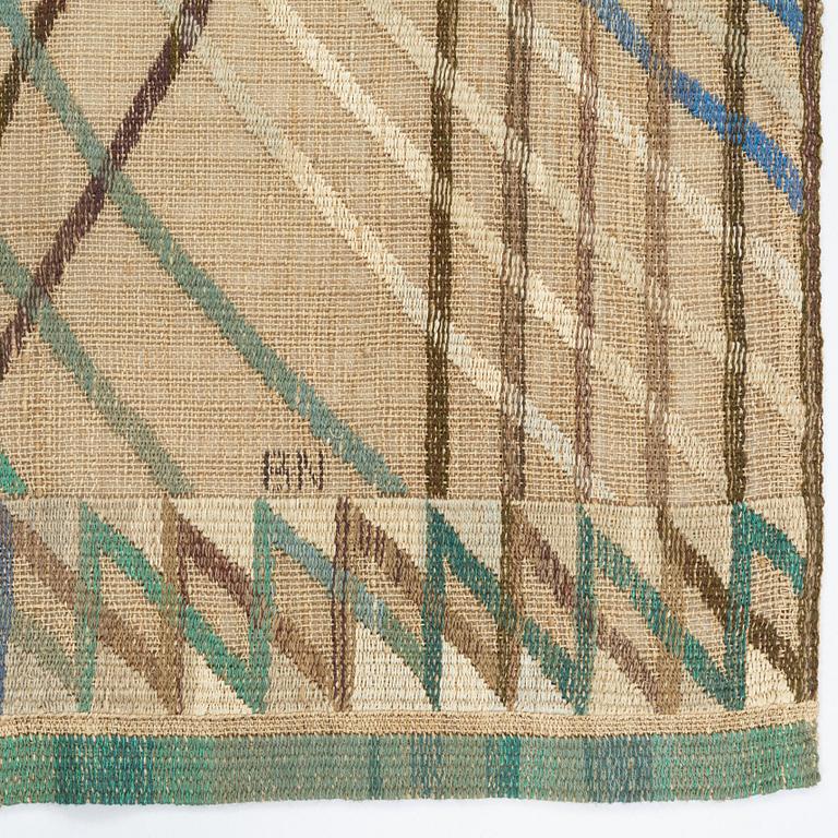 Barbro Nilsson, a drape, "Kärvar", tapestry variant, ca 239-240 x 176,5-177,5 cm, signed AB MMF BN.