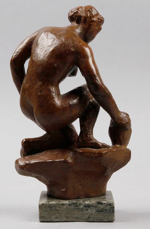 EDVIN ÖHRSTRÖM , skulptur, brons, sign o nr 2/10. Gjutarstämplar från Herman Bergman fud.
