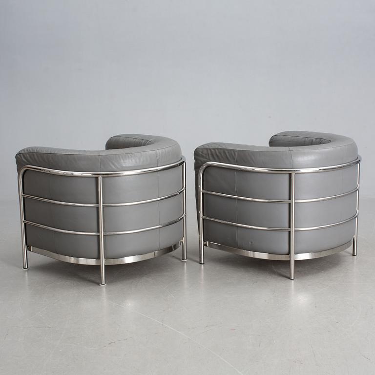 FÅTÖLJER, ett par, "Onda", Zanotta, 1900-talets senare del.