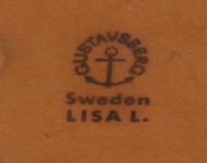 PARTI KERAMIK, 3 delar. Gustavsberg, Lisa Larson.