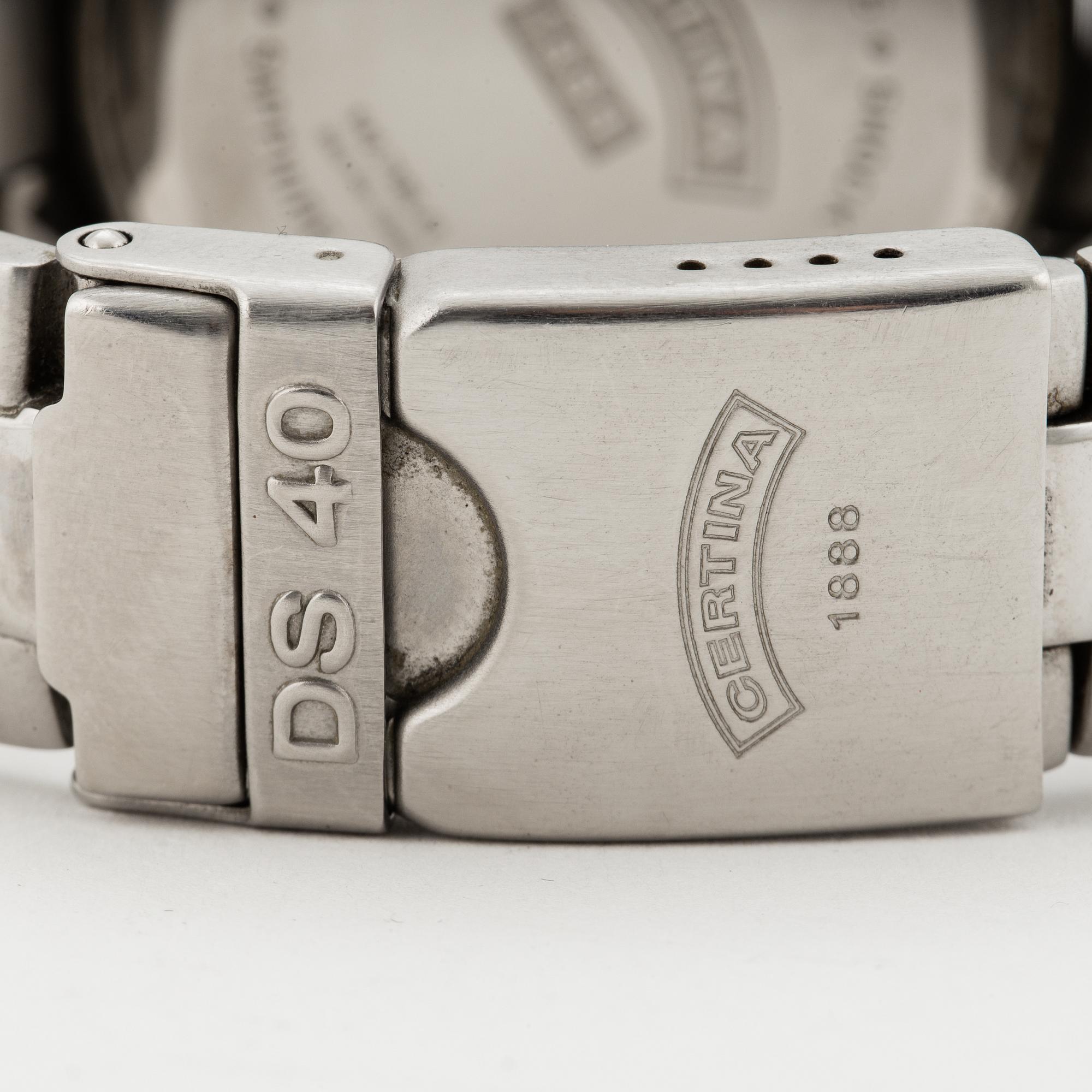 CERTINA, DS 40, wristwatch, chronograph, 38 mm.