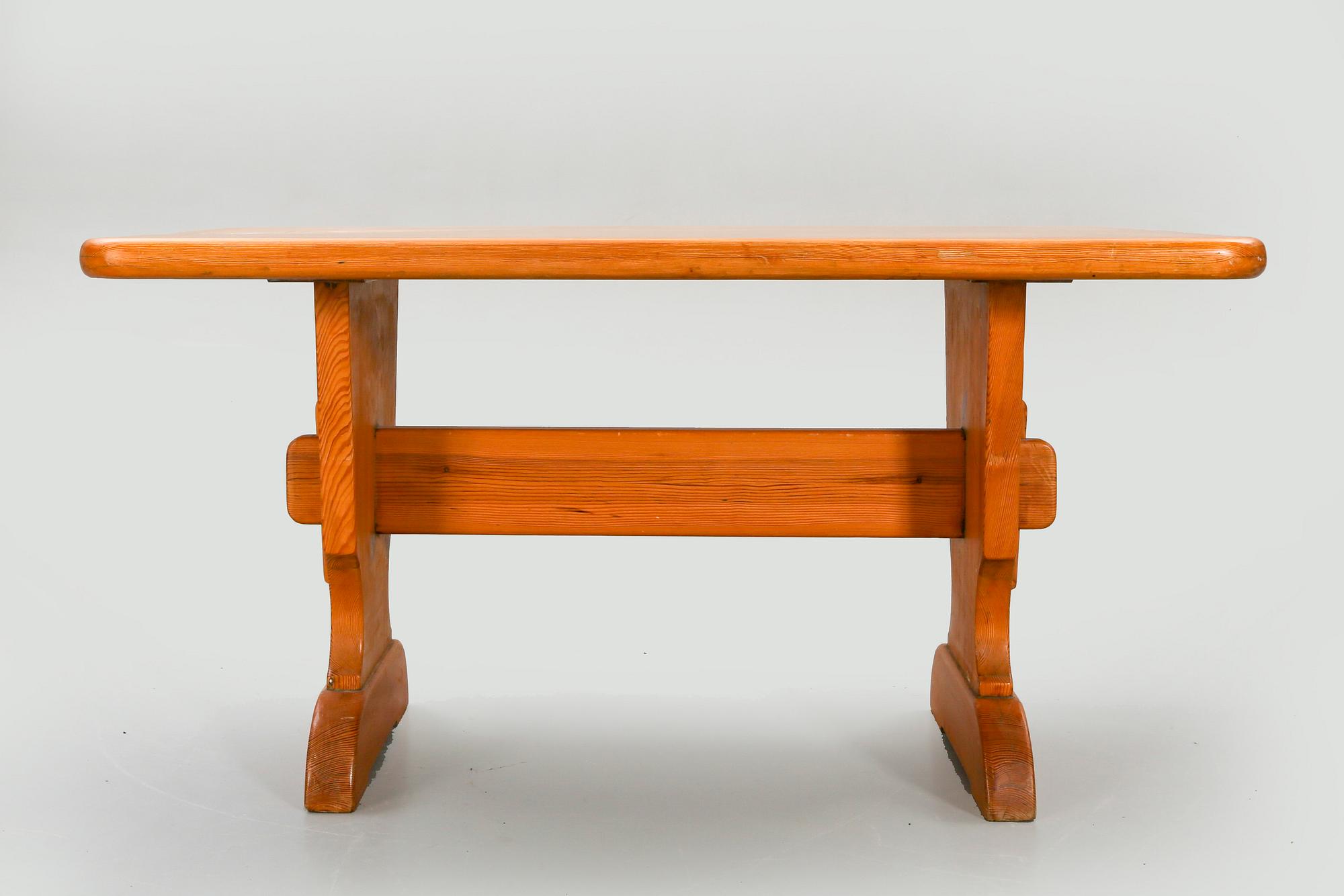 Bock table, pine, second half of the 20th century.