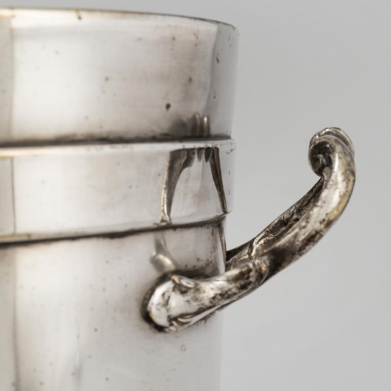 A silver plated wine cooler by WMF early 20th century.