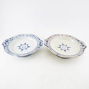 Carafes/trays 3 pcs Gustavsberg early 20th century.