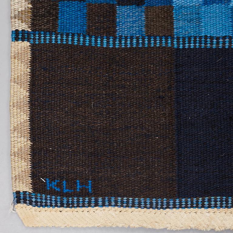 Ingrid Dessau, A CARPET, flat weave, ca 269 x 175 cm, signerad KLH ID (Kristianstad Läns Hemslöjd, Ingrid Dessau).