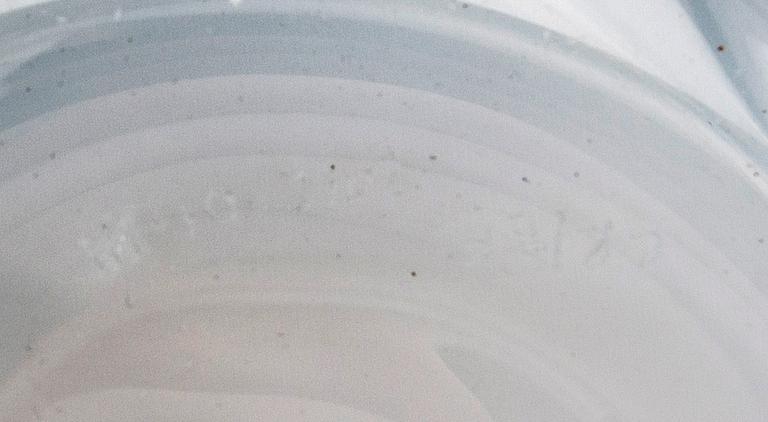 Signe Persson-Melin, a set of two signed "Vet Hut" glass bowls from Boda glasbruk 2011/12.