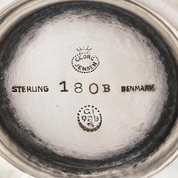 Georg Jensen, skål på fot, Firma Georg Jensen, Köpenhamn 1925-32, sterling, design nr 180B.