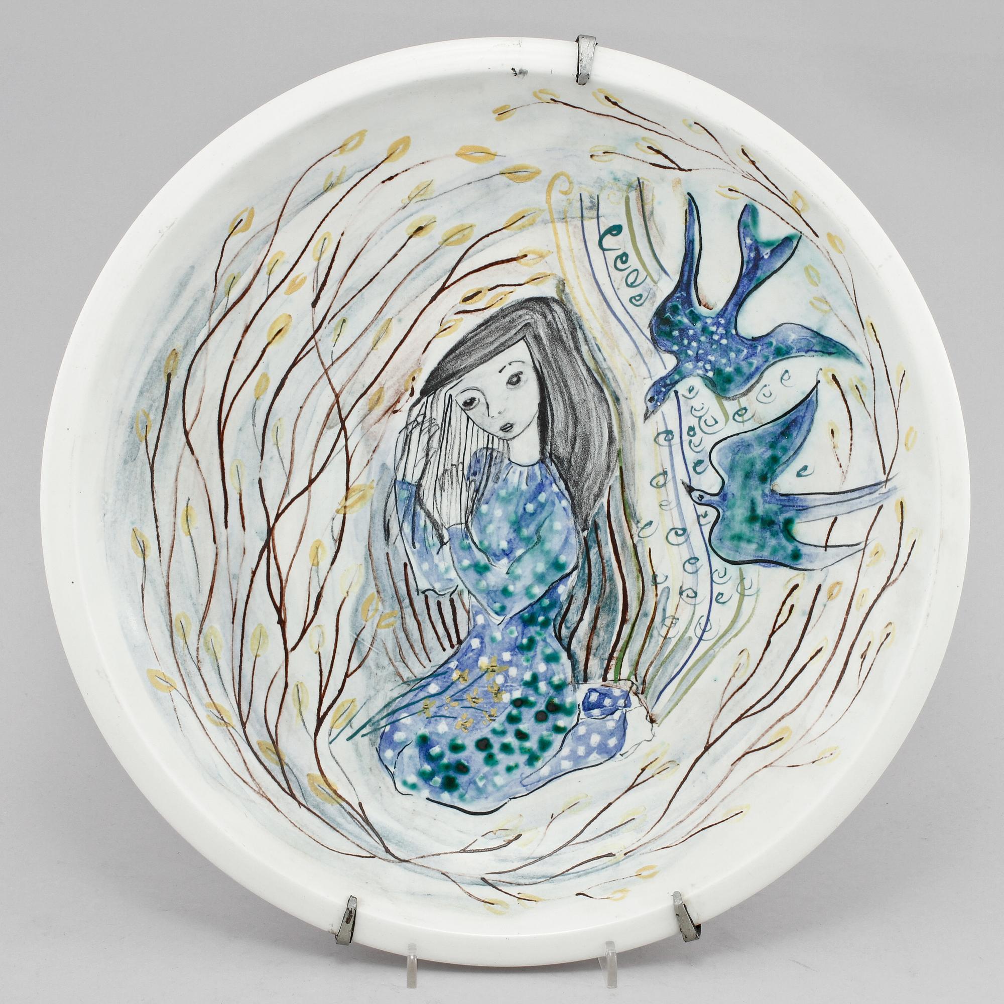 FAT, porslin, Sylvia Lechovius, Rörstrand, monogramsignerat, 1900-talets andra hälft.