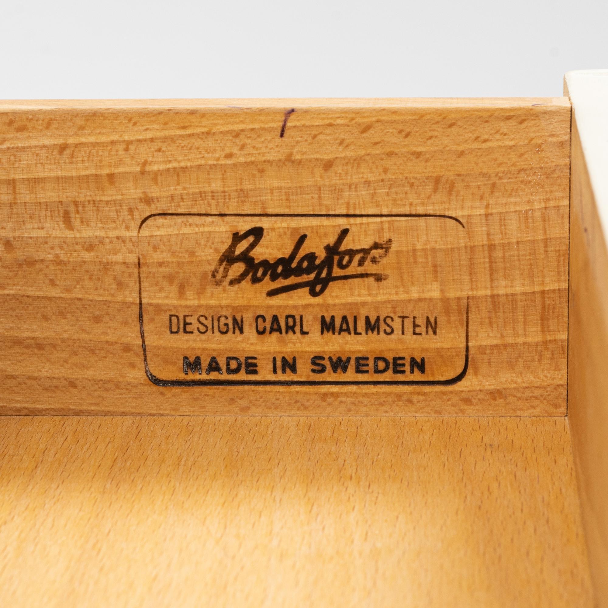 Carl Malmsten, two-part cabinet, "Herrgården", Bodafors, second half of the 20th century.