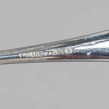 A 46-piece silver flatware set, model 'Vasa', GAB, Sweden, 1972-1980.