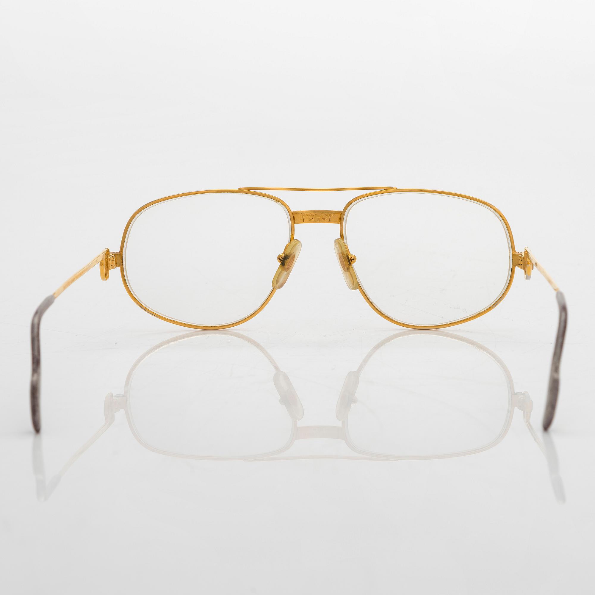 Cartier, silmälasikehykset, "Romance Santos", 1980-luku.