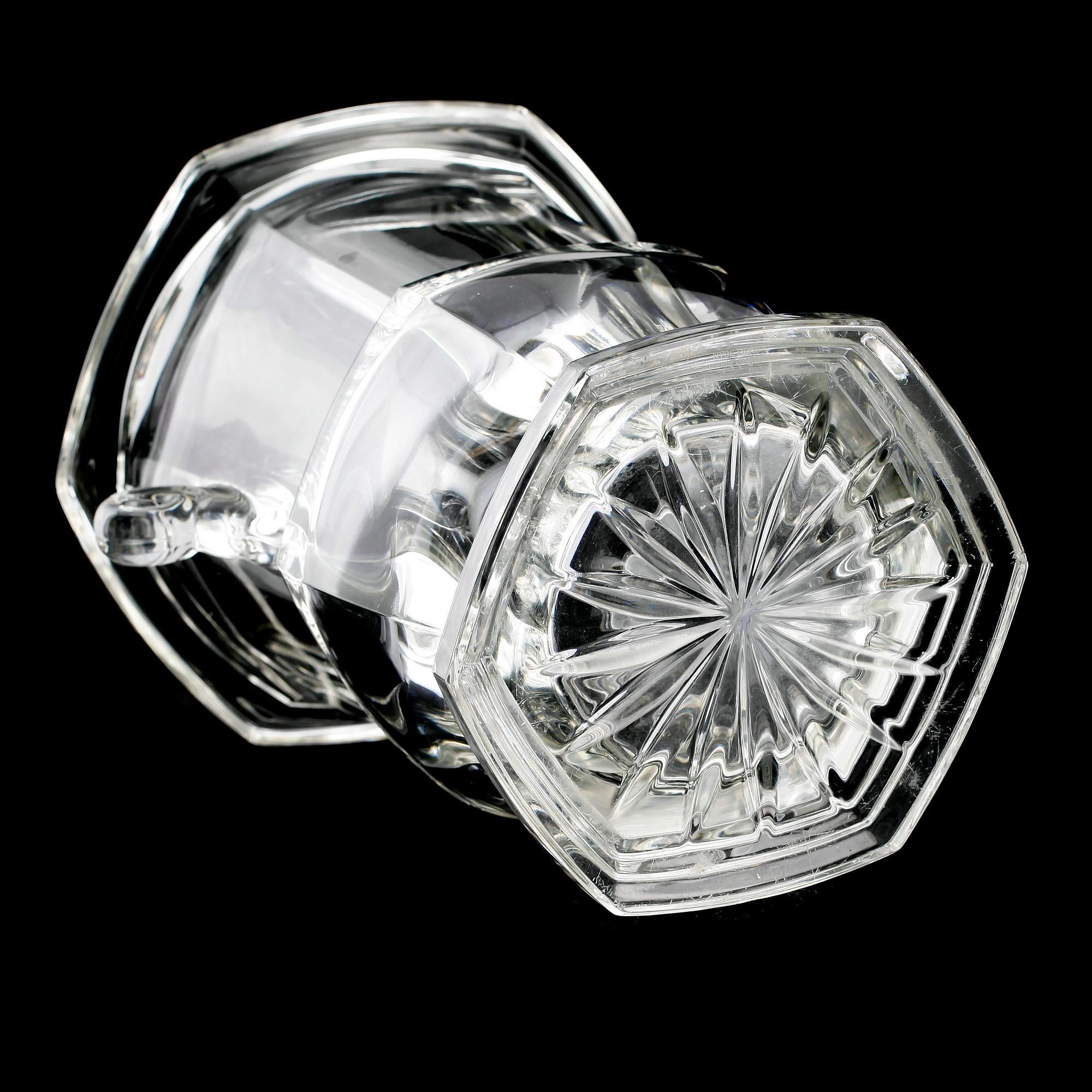 CHAMPAGNEKYLARE, glas, art déco stil, Artisanat de Lorraine, Frankrike, 1900-talets mitt.