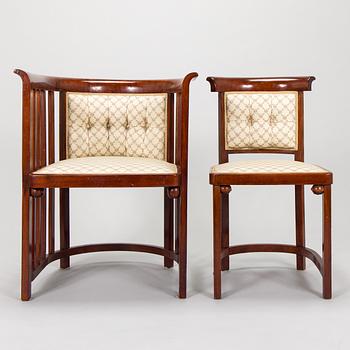 Josef Hoffmann, Kalusto, 8 osaa, Jacob & Josef Kohn, Wien, Itävalta. Noin 1910.